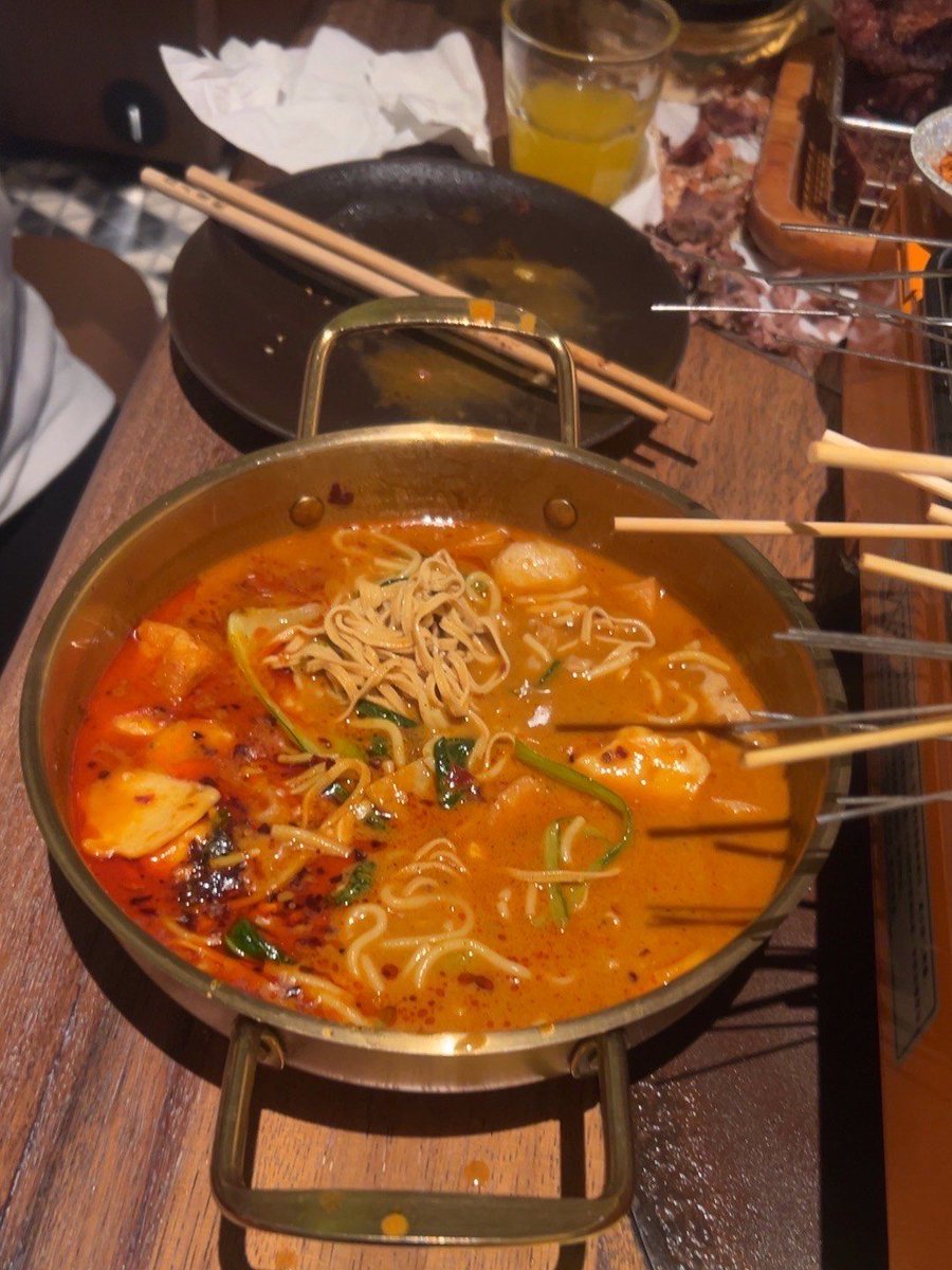 EasterPrincj's tweet photo. Late night bites u003e late night worries. Warm miso soup and grilled skewers fix everything. https://t.co/dHKz3T5nY0