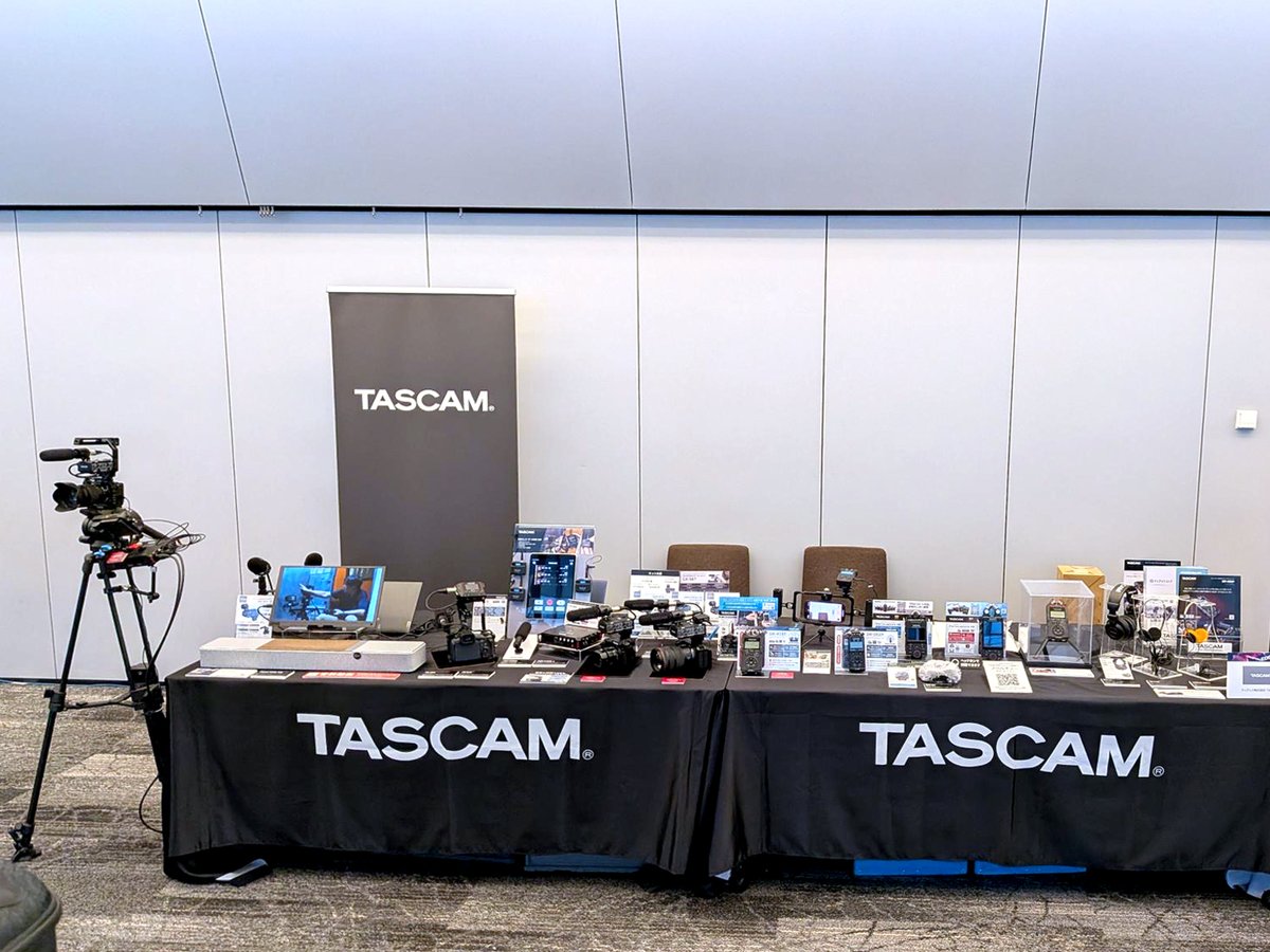 TASCAM_jp's tweet photo. CREATORS EDGE 2026、本日開催！
TASCAMブースでは、タイムコードジェネレーター搭載フィールドレコーダーやミラーレスカメラ用XLRマイクアダプターなど、動画・映像制作向けレコーダーを多数展示しております。
ぜひお立ち寄りください。
#Cエッジ https://t.co/ASoOnQdtUo