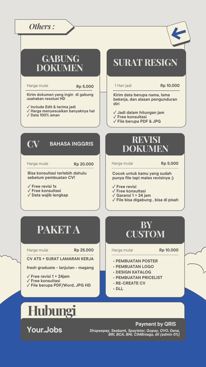 terechya_'s tweet photo. @shessshbroo aku open jasa joki cv,surat lamaran, surat resign, portofolio, revisi atau gabung dokumen,dll

-pengerjaan sehari 
-free revisi 
-free konsultasi 
- harga anak kost friendly 

💌Order/tanya : https://t.co/V1OXhiVvVh

#jokicv #infoloker #zonauang https://t.co/vadih4TGjj