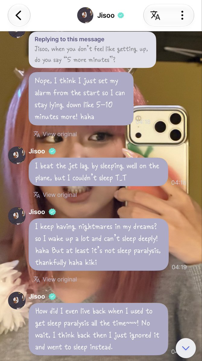 celloolio's tweet photo. Persistent bad dreams are definitely a sign she’s really stressed and dealing with lots of issues in her day-to-day

If fans have any love in their heart for her, I hope they can stop their complaining and be her pillar of support. Otherwise, just be fair to her and go away https://t.co/0ZPXsgW7Ki