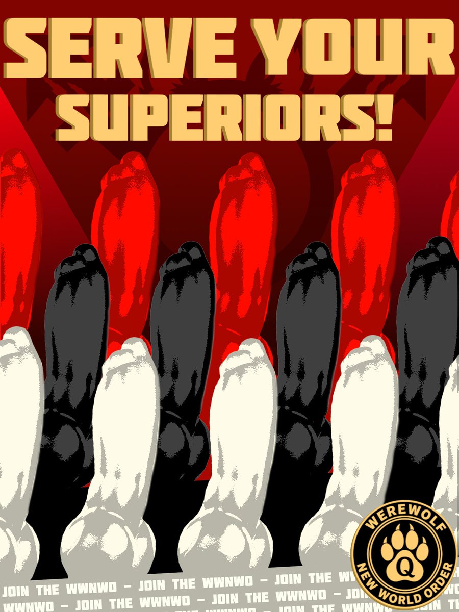 AlphaOfWWNWO's tweet photo. It's time to take the call to action and service your empire, Werewolves own you so deal with it~

❤️+♻️

#WWNWO #KNOTTED #QoP #Knotbunny #WerewolfSupremacy #WerewolfNewWorldOrder https://t.co/Z5KOMjm6Zw