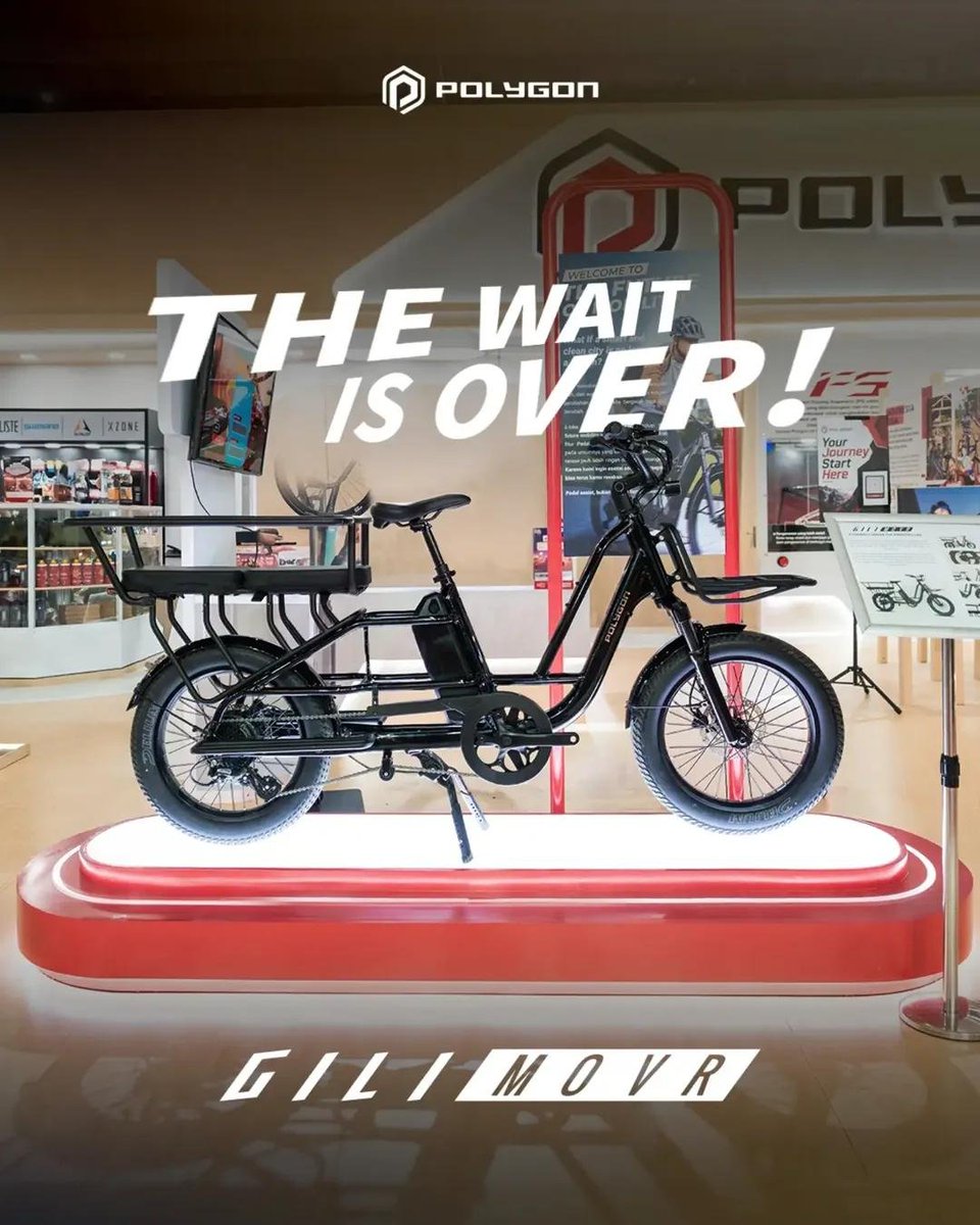 Outstandjing's tweet photo. Mungkin inilah EV yg sesuai kebutuhan banyak orang.
Apalagi keluar dari Polygon jd aftersales terjamin.
Di kepala langsung muncul berbagai Use Case sehari-hari.
Oh iya, saya juga punya Cargo Bike yg sesekali dipakai antar jemput anak kayak gini. https://t.co/2JpjHEuaA6