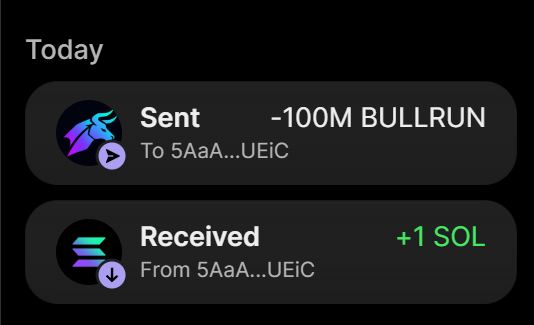 BullrunCash's tweet photo. 100 MILLION $BULLRUN PURCHASE COMPLETED FOR 1 SOL

BUY ON 𝕏 → Send SOL to:
8trY7gA9kzf9Yu4LUW8SdGCuydHAHfodCEFH3CGHUgWR

Min: 0.2 | Max: 10

0.2 $SOL  → 10M $BULLRUN
1 $SOL → 100M $BULLRUN
5 $SOL → 1B $BULLRUN

Visit https://t.co/OqKI2X3ihX

Retweet & Drop Solana Wallet Address for $100,000 $BULLRUN