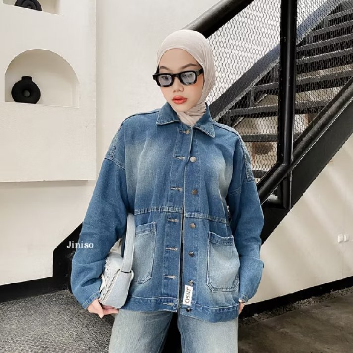 sunflow2_'s tweet photo. jaket jeans tuh salah satu item yang nggak pernah gagal bikin outfit keliatan lebih keren😭 https://t.co/auxe3ANugw