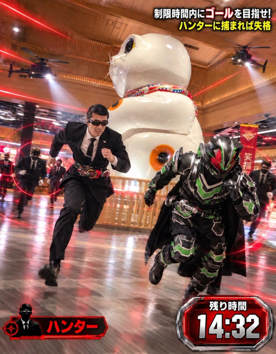 bujin_sword3's tweet photo. デザイヤグランプリのミッション…逃走中…！？鬼ごっこ！？
それに…ジャマトじゃない！！！！黒いサングラスのハンターって人が追っかけてくるよ！早いし
更にブーストバックルまで💦
ハンター
ウィザードさん
@RbonfkO
📷まみこさん@mamico_cos2508
#コスモール
#イオンモール常滑
#コスプレ
#加工 https://t.co/R4eSBSgDWn