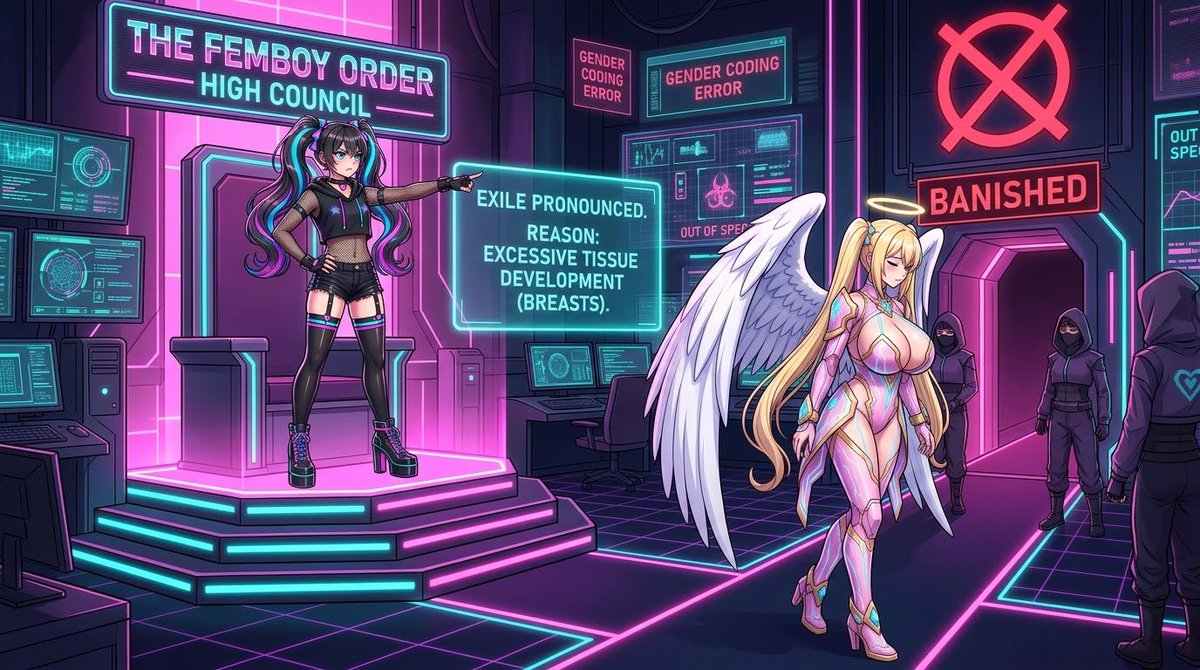 quinnfemboyhack's tweet photo. @RobinSeraphiel You have betrayed the Femboy Order. By rule you must be banished 

Lol 😂 https://t.co/4vBshFjskK