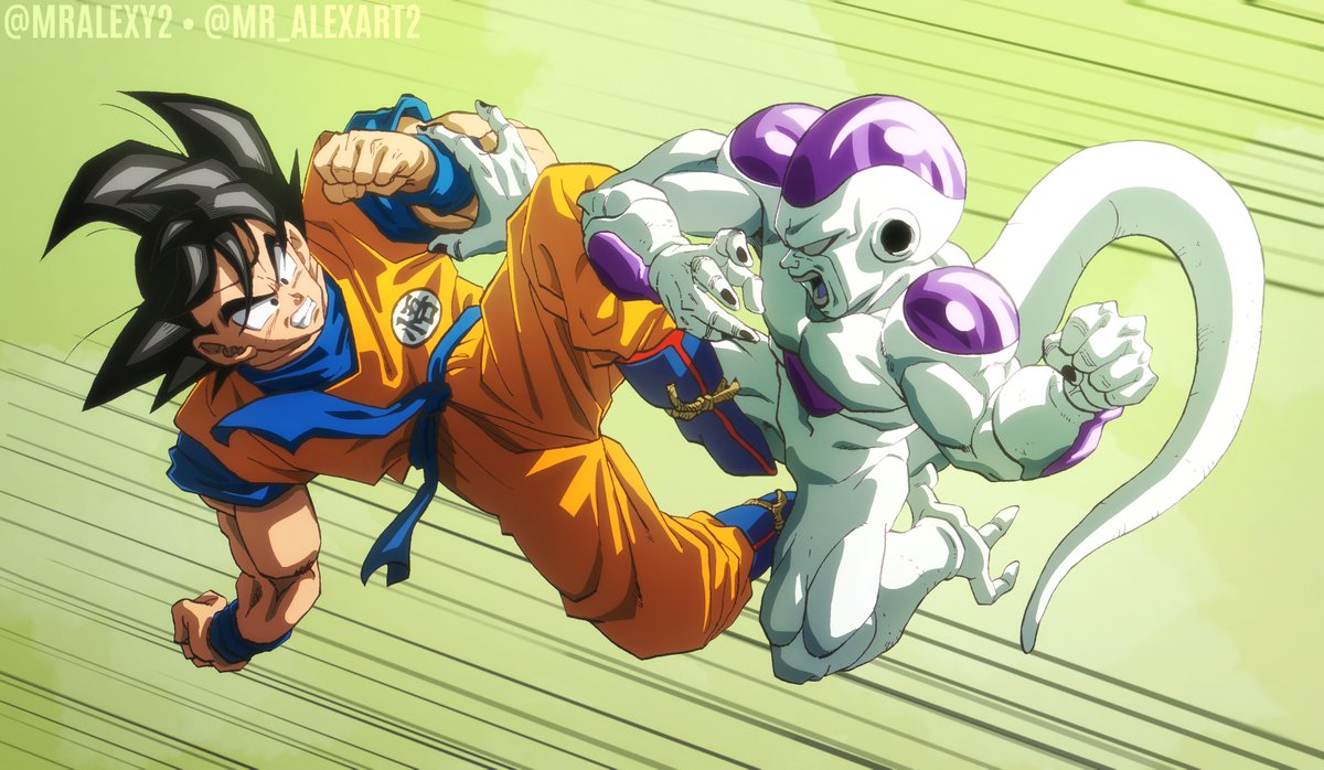MrAlexY2's tweet photo. GOKU VS FRIEZA!!!

Toriyama x Daima Color https://t.co/0psVvxrNfj