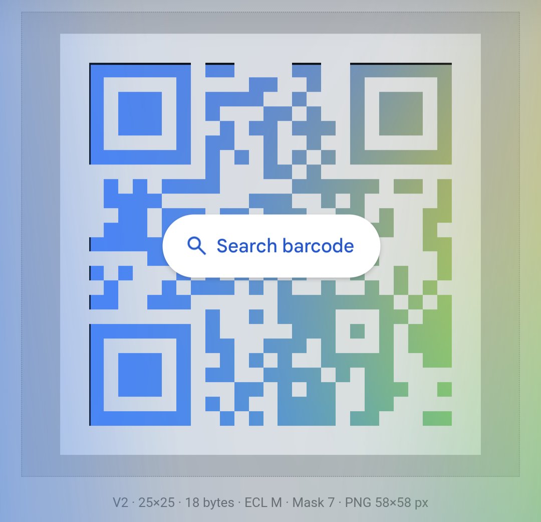 john_wilddog's tweet photo. google's ai is so advanced it can detect a QR code, scan it, and tell me it's a QR code with zero fucking information on what it is https://t.co/DDLmcNMwGN