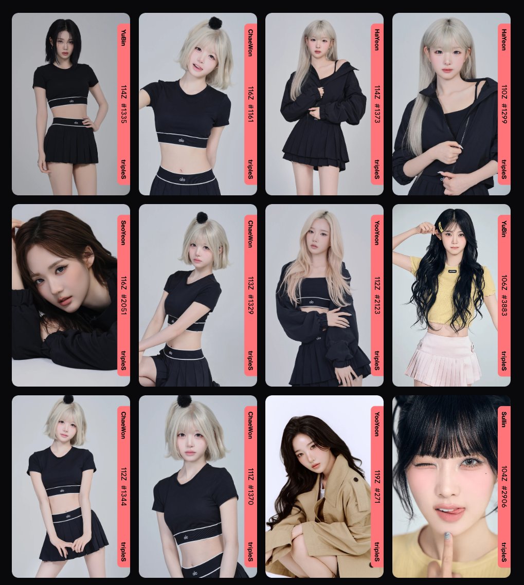 aellissee's tweet photo. ## Have

SeoYeon cc116
YooYeon cc112 cc119
YuBin cc106 cc114
HaYeon cc110 cc114
ChaeWon cc111 cc112 cc113 cc116
Sullin cc104

## Want

jiwoo cc117 cc118 cc119 cc120
yubin cc117 cc118 cc119 https://t.co/Sj3NqDkjr7