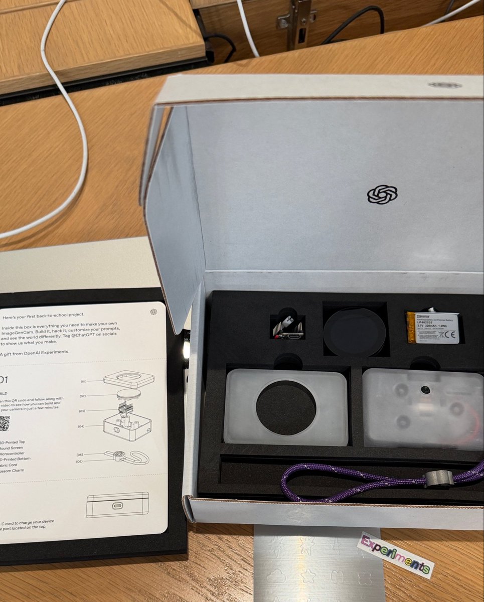 suymerej's tweet photo. I got to try and keep @OpenAI 's unreleased AI camera https://t.co/efkEHbELZ9