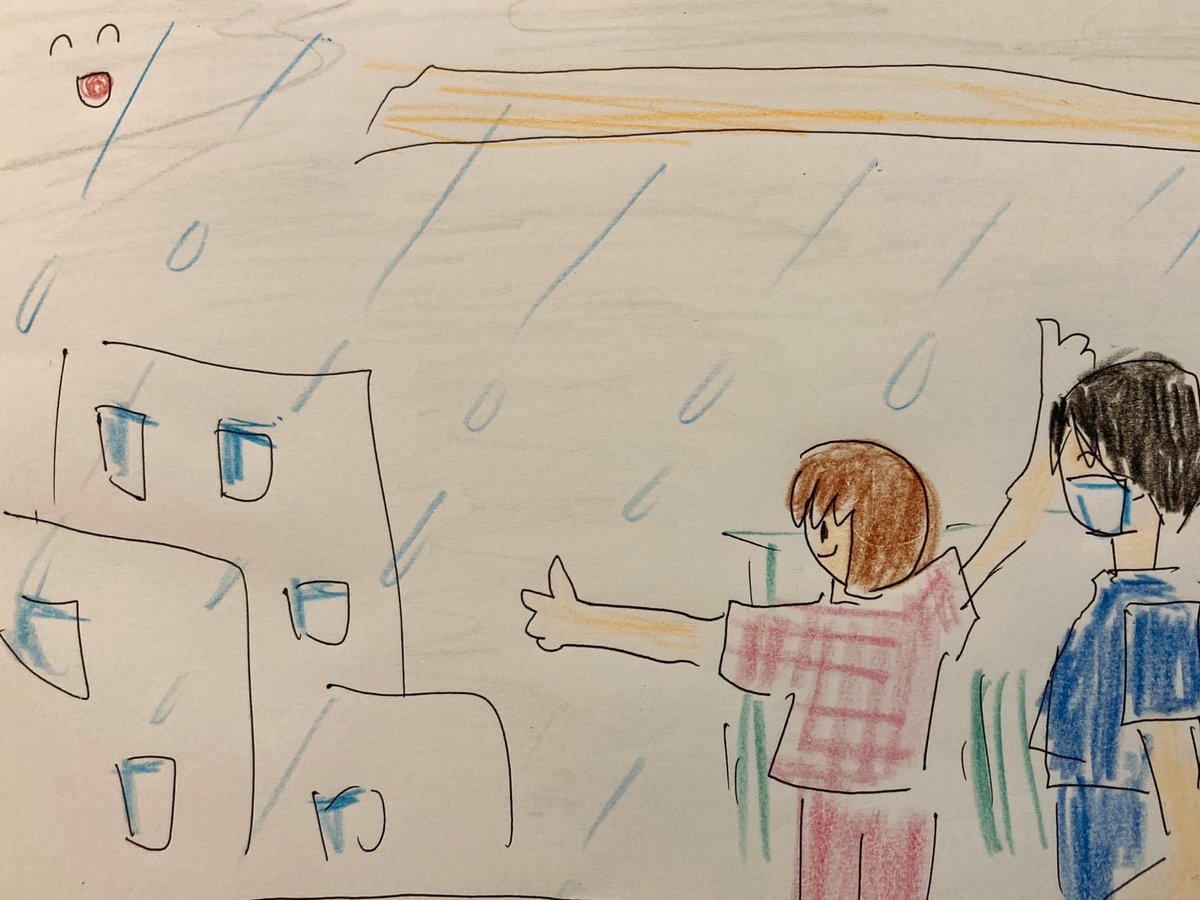 naomako3's tweet photo. 今日は小雨。空が明るい。外の空気を吸いに外に出た。

その前に、だいぶ金肉が緩んで、優等生の足になった✨
午後から最終リハビリ！明日、余裕で帰れる❣️ﾜｰｲ🙌 https://t.co/AQKG429StP