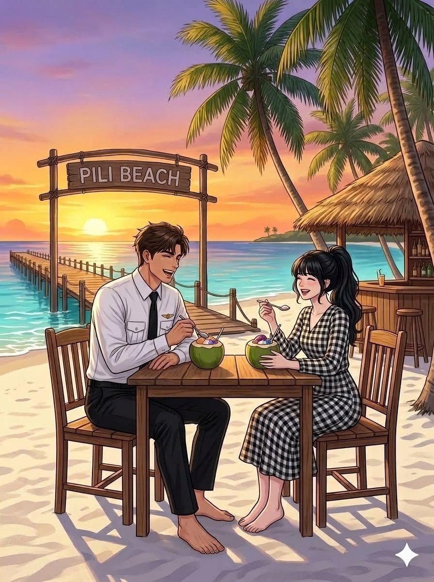 Riel_Chou's tweet photo. @callmesenseieng  💜
Sept 30, 2029. Boeing 777 landed on Tablas Island Airport of Romblon Philippines. First official beach date. Rent a scooter to kiwi beach for a halohalo then walk to pili beach for the viking bar owned by a tropical Santa Claus. https://t.co/CvkC32EMTq