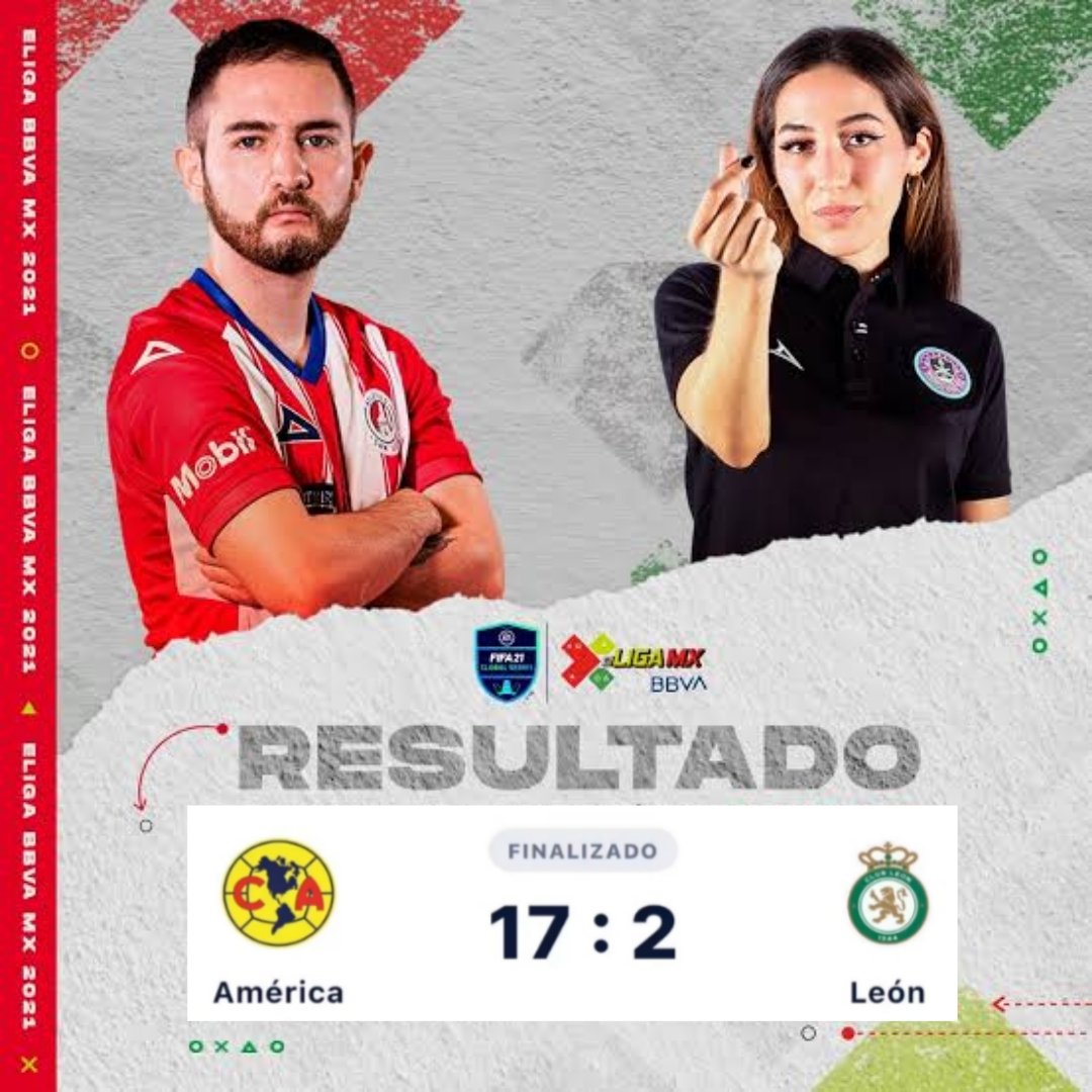 Hugol343's tweet photo. "América 17-2 León" https://t.co/OCkN4LMVx9