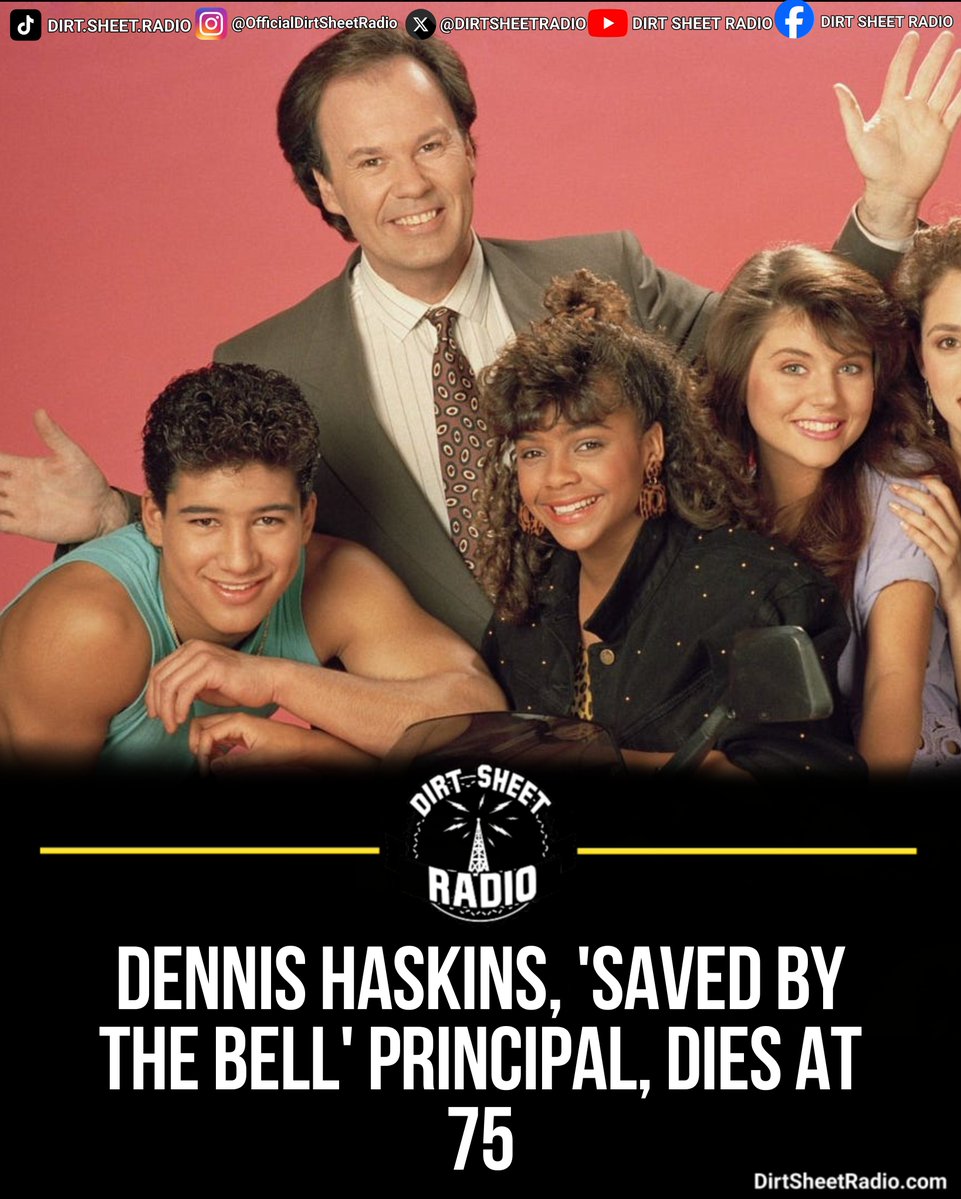 DirtSheetRadio's tweet photo. Dennis Haskins, best known as Principal Richard Belding on “Saved by the Bell,” has died at age 75, according to his friend and caretaker.

A cause of death has not been confirmed. https://t.co/lOK3xuX5n3