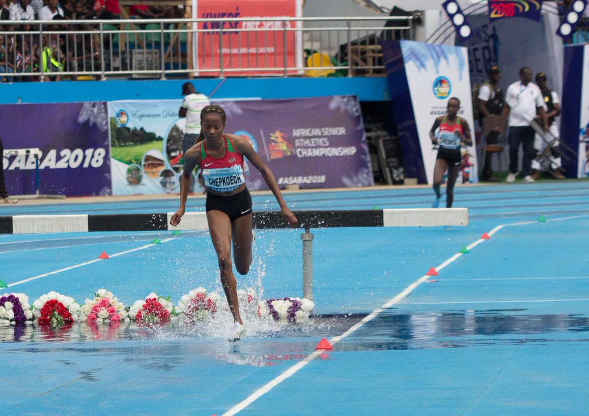 MasenoG's tweet photo. Two years after a mid-race blunder cost her a medal in London, she led from the gun.

On 30 September 2019 Beatrice Chepkoech won the world 3000m steeplechase title in Doha in a championship record of 8:57.84.

@WorldAthletics #TodayInKenyanHistory #Athletics https://t.co/YVnXoOi0Ll