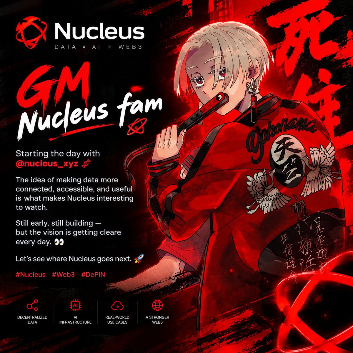 NiloyNath34's tweet photo. GM everyone ☀️

Starting the day with @nucleus_xyz 🧬

@NucleusCodes

The idea of making data more connected, accessible, and useful is what makes Nucleus interesting to watch.

Still early, still building — but the vision is getting clearer every day. 👀

Let’s see where Nucleus goes next. 🚀

#Nucleus #Web3 #DePIN