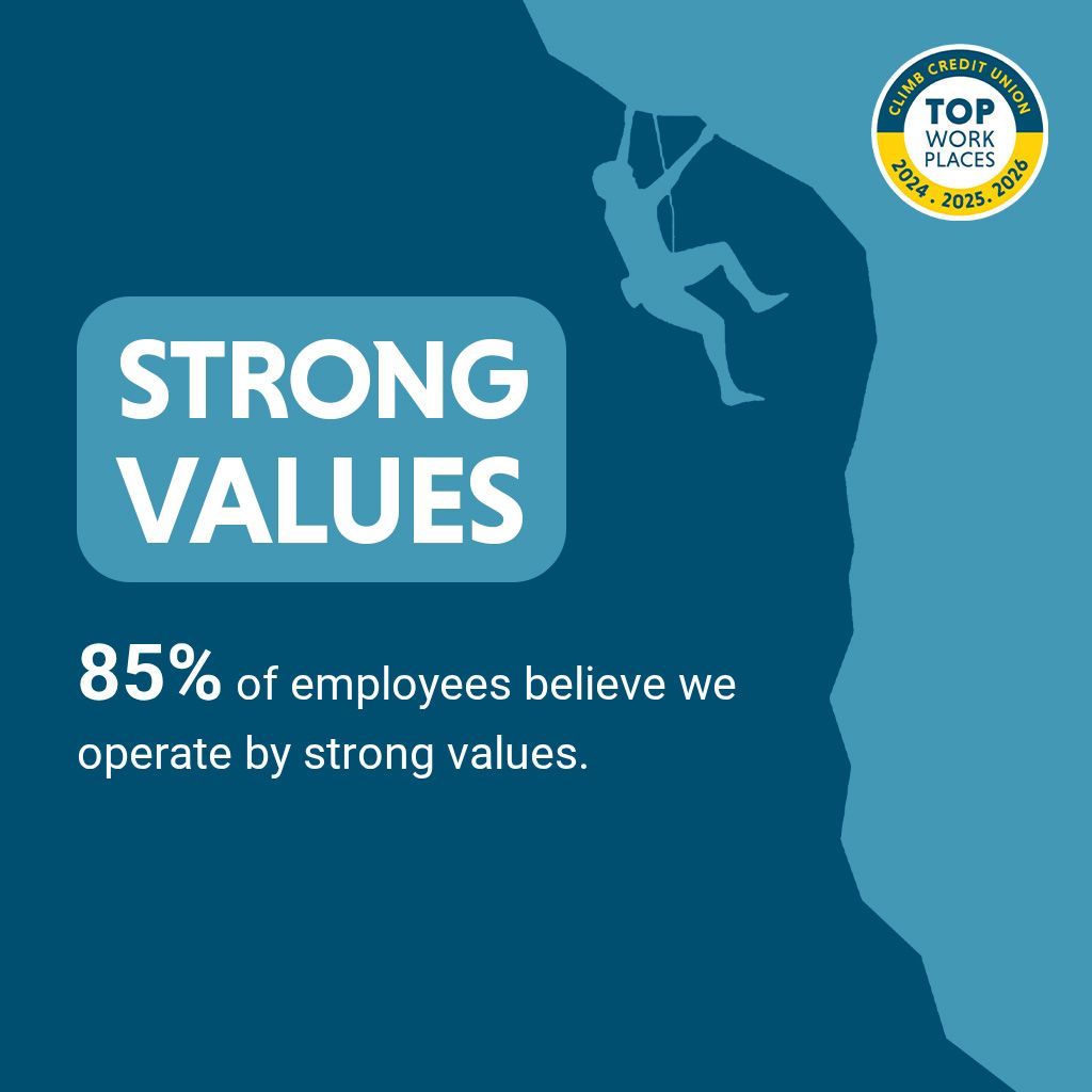 ClimbCU's tweet photo. We don't just say our values to our team, we show them.

We're hiring! ➡️ https://t.co/3Ml3dmKAd3 https://t.co/rl7DAzT0Bk
