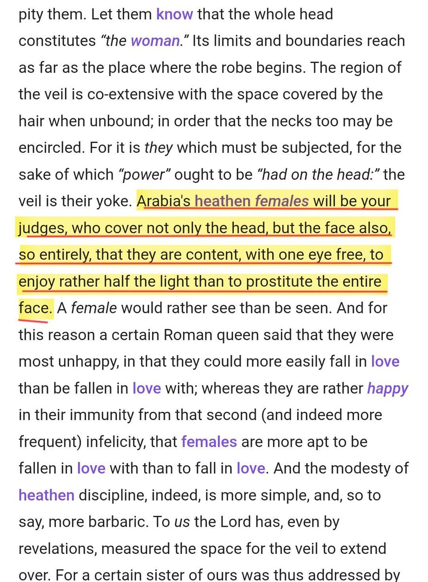 Jay81724942's tweet photo. @brother_nikolai @Imago_de_imago @abdulafandii Your church father did the same.

Early Church Father Tertullian (c. 155–220 AD) praised the modesty of Arabian women, saying they covered their entire faces. He argued that Christian women should do the same and said that the Arabian women would one day judge Christian women. https://t.co/JKIINJ0og4