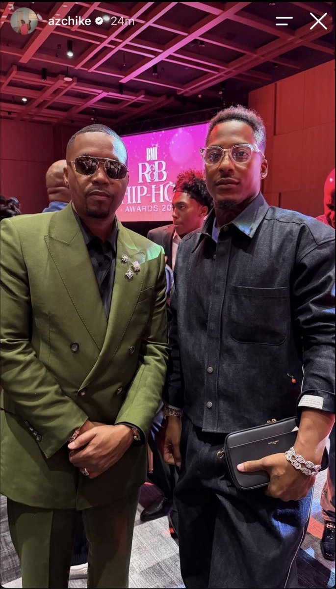 michellej1212's tweet photo. Nas x Az Chike 
2026 BMI Awards https://t.co/ZLg0KcmMti