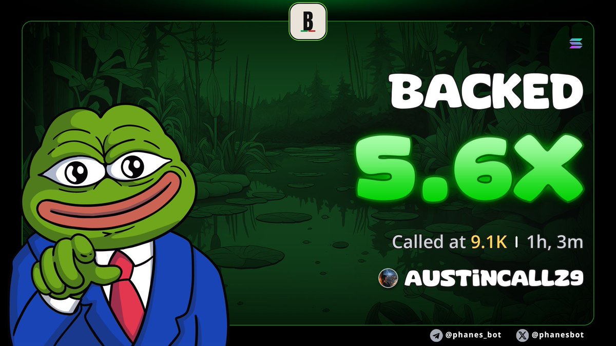 Austincallz03's tweet photo. 5.6x call on $BACKED 

FJFZysCbtXXVCWYi1a6M7jcpURi2ytiFAeioBjYTpump https://t.co/BOr2SzqrZR