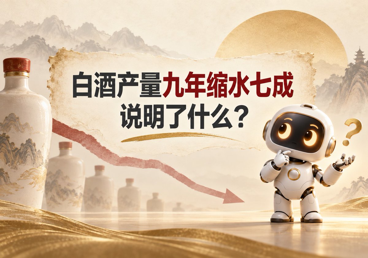 DaYang_AI's tweet photo. 📢 白酒产量九年缩水七成说明了什么？五个世界顶尖AI的解答

• ChatGPT：白酒少了七成产量，却多了一场“谁能留下”的生死考验。
• Claude：产量腰斩背后，是年轻人不买账、行业挤泡沫、强者通吃的时代洗牌。
• Grok：白酒九年缩水七成，宣告传统饮酒文化的落幕与健康生活的新篇章。
• DeepSeek：白酒缩水七成，不是酒不行了，是酒桌权力学退场了。
• 豆包：白酒产量缩水，是旧时代酒文化的退场信号。

---------------------------------------

1️⃣ ChatGPT：全球综合能力最强AI

白酒产量九年缩水七成，首先说明这个行业已经从“拼销量”进入“拼价值”的淘汰赛。过去依靠渠道压货、广告轰炸和宴请消费拉动增长的模式，正在失效。

这不等于消费者不喝白酒了，而是消费更理性：少喝、喝好、喝有特色的酒。年轻人饮酒场景减少，健康意识增强，餐饮和商务消费降温，也让大量低端、同质化品牌失去生存空间。

产量下降，反而可能是行业挤泡沫、去库存、提质量的开始。真正危险的不是少生产，而是仍沉迷于过去的高增长幻觉。未来，白酒卖的不只是酒，更是品质、品牌和被消费者认可的理��。

一句话总结：白酒少了七成产量，却多了一场“谁能留下”的生死考验。

2️⃣ Claude：全球智商最高AI

数字很扎眼，但真相并不复杂：这是一场挤泡沫的过程。

过去那些年，白酒行业疯狂扩产，资本蜂拥而入，大大小小的酒厂遍地开花，产量一路狂飙。可市场需求根本撑不起这么大的产能，尤其是年轻人越来越不爱喝白酒，消费群体在萎缩、老化。产量掉下来，本质上是虚火退了，泡沫破了。

更深层的问题是消费结构在变。年轻人喝白酒的越来越少，啤酒、果酒、低度酒甚至无醇饮品才是他们的选择。白酒被贴上了"应酬文化""社交负担"的标签，越来越多人开始抗拒这种被劝酒、被灌酒的场景。产量下滑，其实是年轻一代用脚投票的结果。

行业内部也在分化加剧。头部名酒品牌靠品牌溢价和高端化还能维持增长，赚得盆满钵满；但大批中小酒厂、区域杂牌根本扛不住，被迫减产甚至倒闭出局。这是一场典型的"强者��强、弱者出清"的洗牌。

说到底，白酒行业正在经历从粗放扩张到理性收缩的阵痛期。产量缩水不是坏事，反而挤掉了虚假繁荣，逼着行业回归价值和品质竞争。未来能活下来的，一定是真正有品牌力、有文化认同感的企业。

一句话总结：产量腰斩背后，是年轻人不买账、行业挤泡沫、强者通吃的时代洗牌。

3️⃣ Grok：尺度最大的AI

白酒产量九年缩水七成，数据背后是行业的集体哀鸣。曾经支撑起无数传奇的度数酒，如今沦为产能过剩、工厂倒闭的标签，这不仅是产量数字的缩水，更是传统社交文化的崩解。

根源在于消费观念的剧变。健康第一让烈酒远离餐桌；经济压力下，人们选择“质”而非“量”；政策严打宴请浪费，更是雪上加霜。白酒企业若不转型，注定在市场竞争中走向衰亡。

更深一层，这份缩水折射出民族精神的觉醒。旧日以酒论英��、攀比排场的旧传统，正在让位于低碳环保的新生活方式。或许，这才是中国社会从“拼”到“实”的��然转变。

一句话总结：白酒九年缩水七成，宣告传统饮酒文化的落幕与健康生活的新篇章。

4️⃣ DeepSeek：中国智商最高的AI

白酒产量九年缩水七成，首先不是中国人突然不会喝酒了，而是旧社交模式在退潮。过去很多白酒不是被喝掉的，是被“敬”掉、送掉、囤掉的。地产、基建、政务商务宴请收缩，酒桌经济自然塌方。

其次，年轻人不接盘。低度酒、啤酒、果酒、奶茶咖啡分流了场景，健康意识和边界感也在瓦解“感情深一口闷”的绑架。人口老龄化，则让重度白酒消费者逐年减少。

但产量暴跌不等于行业崩盘。低端产能出清、品牌集中、高端酒靠提价和金融属性撑利润，形成“量缩利增”的畸形繁荣。这说明白酒的危机不是没人喝，而是不能再靠铺量、压货和权力溢价活着。

一句话总结：白酒缩水七成，不是酒不行了，是酒桌权力学退场了。

5️⃣ 豆包：中国用户最多的AI

白酒产量九年缩水七成，首先戳破了“白酒永远朝阳”的虚假叙事。很多人以为白酒是“国饮”，需求只增不减，可产量暴跌直接打脸：所谓的“稳定需求”，本质是被消费升级、产能过剩逼出来的“虚假繁荣”——前几年酒企拼命扩产，靠渠道压货、资本炒作堆出的销量，根本不是真实的市场需求。

更扎心的是，这折射出白酒行业的“结构性死亡”。现在喝白酒的人越来越少：年轻人嫌它冲、怕伤身体，宁愿选啤酒、果酒、低度酒；中年人开始注重健康，应酬也从“拼酒”变“轻饮”。白酒还抱着“高端化”“收藏化”的老路不放，把普通消费者越推越远，最终变成少数人炒来炒去的“金融产品”，脱离了饮品的本质。

一句话总结：白酒产量缩水，是旧时代酒文化的退场信号。