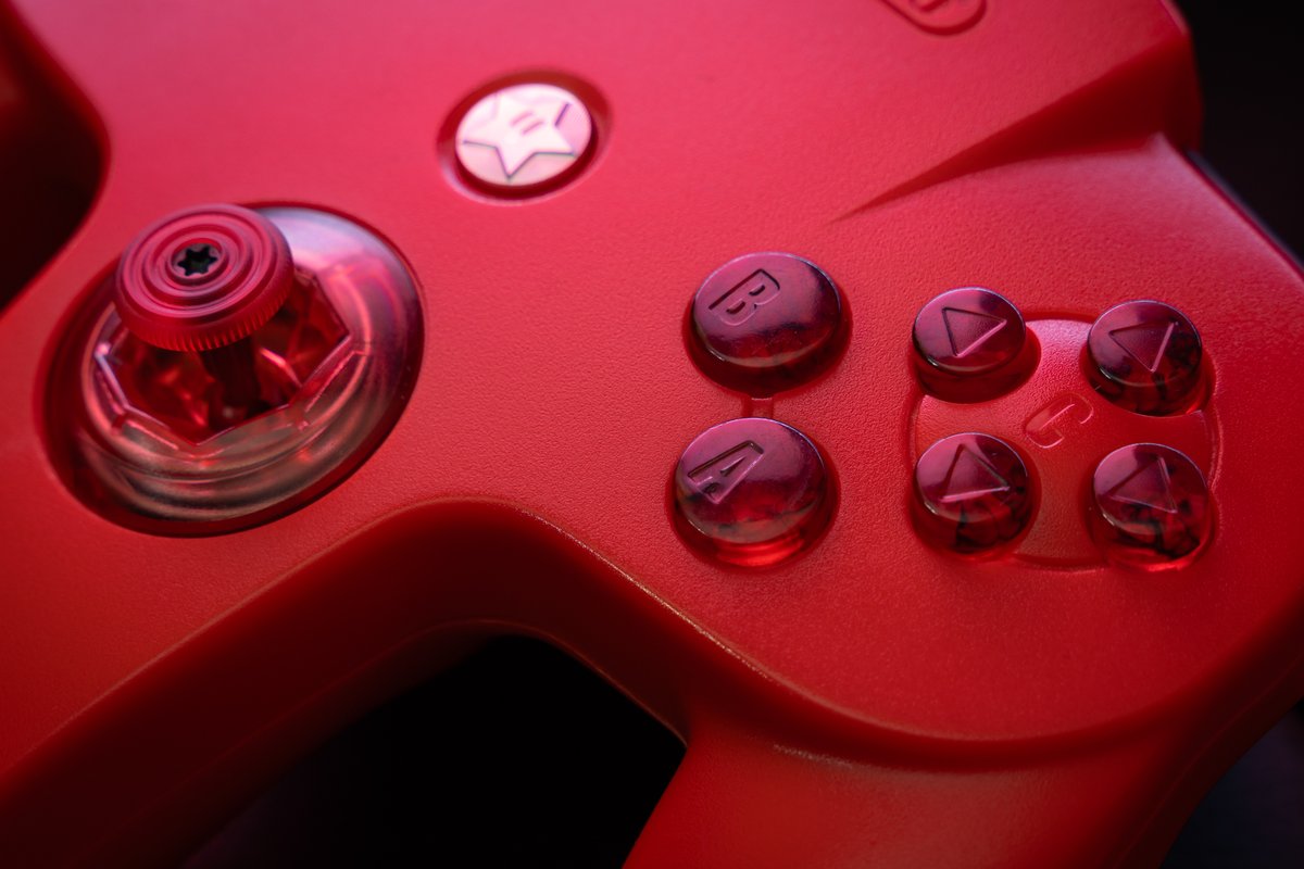 gamrjerome's tweet photo. Changed up my Mr. Red #n64 controller. It now has @RockerGameMod Renaissance Gears, Spring/Plate and Watermelon gate. To match the gate I removed the Nylon stick and added a @KoombaC Red Slim Aluminum stick. It now has #bones64 buttons

And of course new #retroglamour photos https://t.co/UIGiWnn2Ic