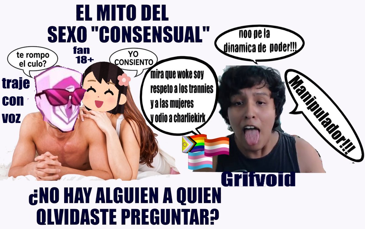 Kakkoiler8's tweet photo. hey gordito safe-edgy @Grifvoid que se siente dartela de woke y femista defensor de mujeres acusando a los demas pare ser humillado denuevo mas tarde y tachado de "misogeno" LOL #PROYEKTA2 #PROYECTA2 #grifvoid https://t.co/Ajkcgg75x9