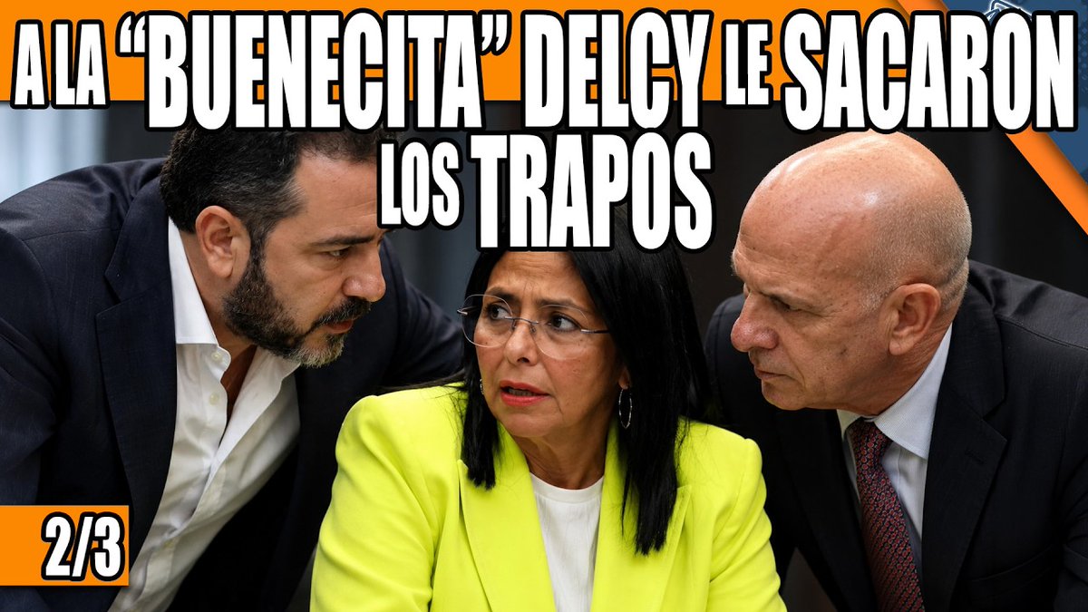 MiguelContigo's tweet photo. PUBLICAN PRUEBAS QUE TUMBAN A DELCY

En España los periodistas han destapado otra olla podrida a la interina venezolana, bautizando el caso como Delcygate II, luego de que salieran a la luz conversaciones por mensajes entre Víctor de Aldama y Delcy Rodríguez, donde comercian con el coque venezolano como si de caramelos se tratara. Aunado a esto también se filtraron las memorias del Pollo Carvajal, donde el exjefe de inteligencia del régimen aseguró que Rodríguez sustrajo 3 millones de euros del “despacho de Chávez”.

Disfruta de la emisión completa del Kabum ingresando y suscribiéndote a nuestro canal de YouTube https://t.co/K4YLYr0RKG