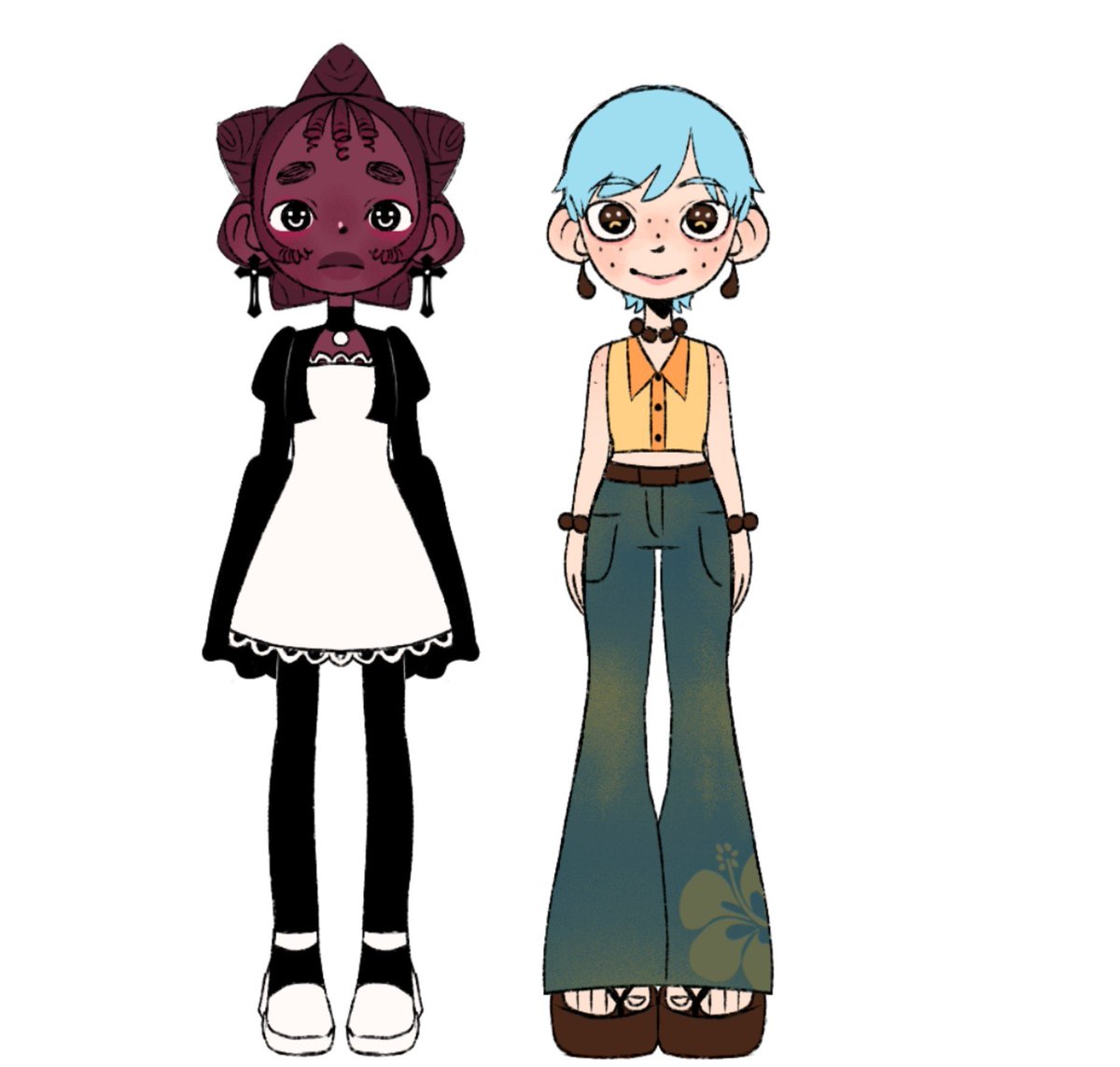 jaibamoon's tweet photo. My #OC 's Vanessa 🥀 and Nova 🐠 https://t.co/sqtopaHwQU