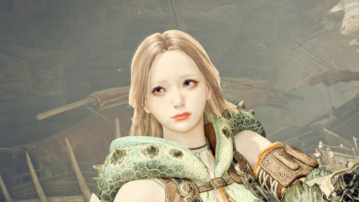 __mnmh__'s tweet photo. ちょっといじったお顔フィールドで確認したくてサブキャラチェック

全体的に微調整して概ね大丈夫そうかな❓って思ったけど眉薄すぎた𐤔𐤔

ウインクもバッチリだし破綻も無さそう😉

#MHWilds https://t.co/dac7mWeMdr