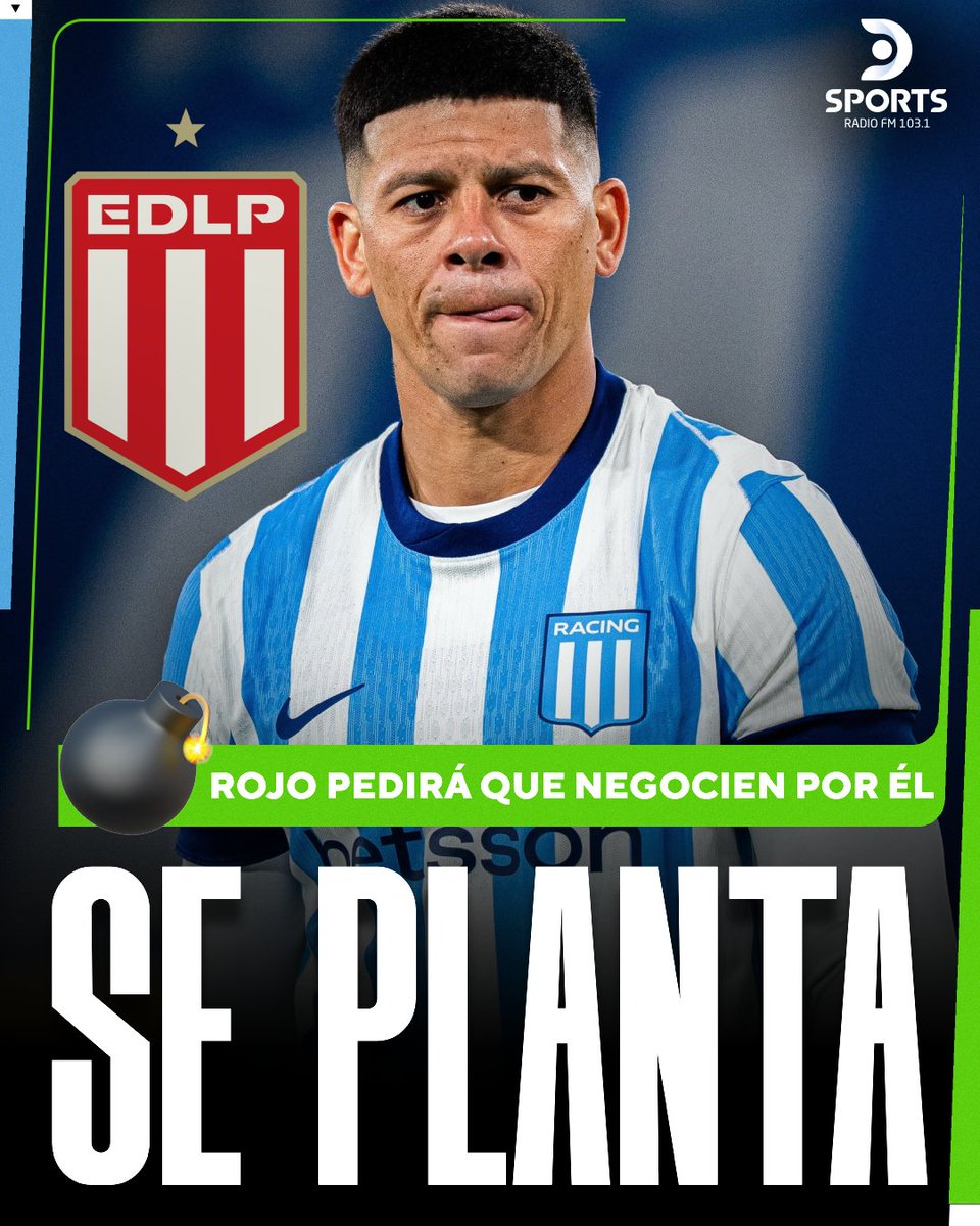 DSportsRadio's tweet photo. ROJO SE PLANTA: ¿SE VA DE RACING? 💣

El defensor de la Academia se reunirá con la dirigencia y pedirá que negocien con Estudiantes para destrabar su salida ⚠️

ℹ️ @Hachita / DSPORTS Radio FM 103.1 #ElSonidoDelDeporte 📻 https://t.co/ScIChTx8Rf
