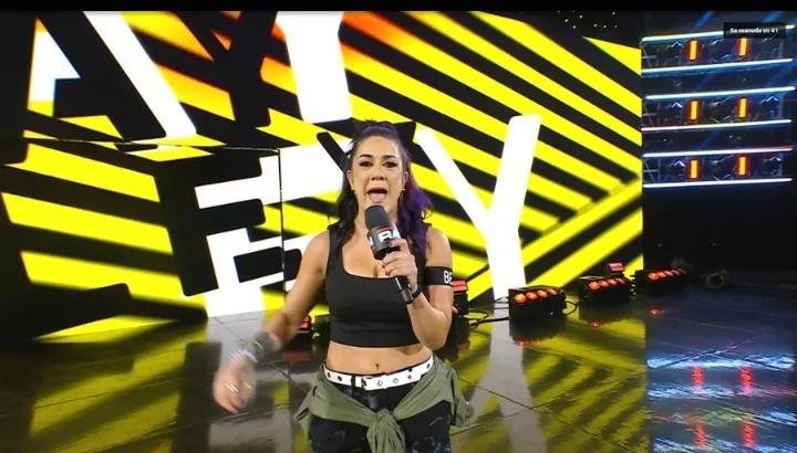 PanaiSunad97219's tweet photo. "I've been in WWE for 12 years and it's not my fault that you haven't won any world championships in your early years, because I have. This isn't over until I say it's over. I always end up coming back. I'm the standard of women's wrestling, and this isn't finished"

- Bayley, after costing Lyra Valkyria the match
