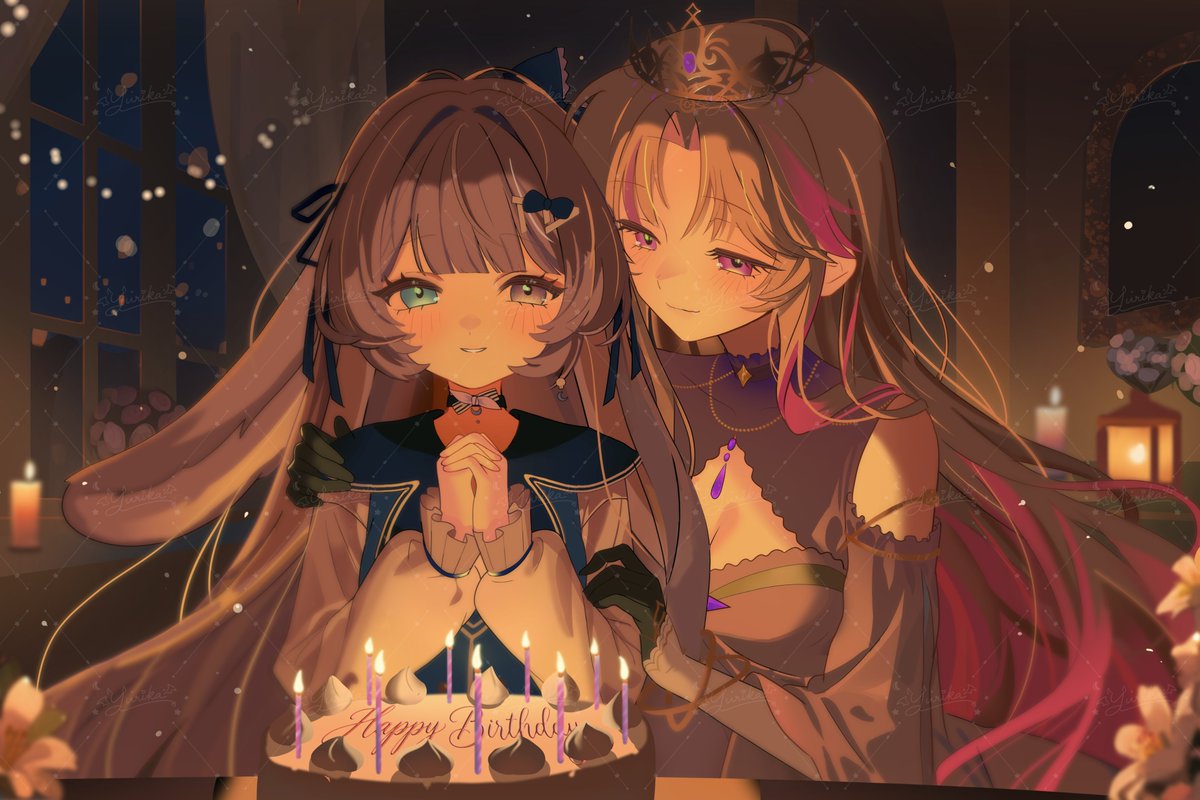 Yurika_QwQ's tweet photo. drawn for ✨@Rinka_Gi  💖 @Nina_Kikirara ✨
#commission #OC #illustration #art https://t.co/BEd2IGVvaB