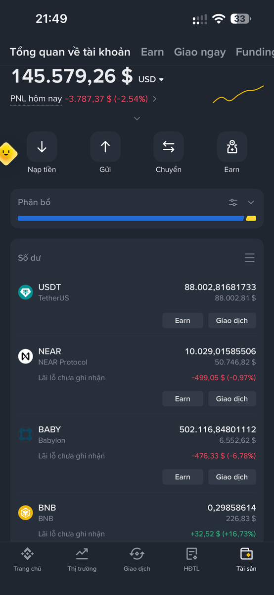 KT_BTC's tweet photo. Sau kèo $Near lãi tiền tỷ thì em bé Near đã bắt đầu phân bổ múc $Baby rồi ae. 

Kèo $Baby mà pump to thì đúng chất Em bé chơi coin luôn.

Đang có sẵn $88k mà phân bổ hết cho $Baby thì em bé này cũng Whale khét đấy chứ không đùa. https://t.co/Oz2DC3pDim
