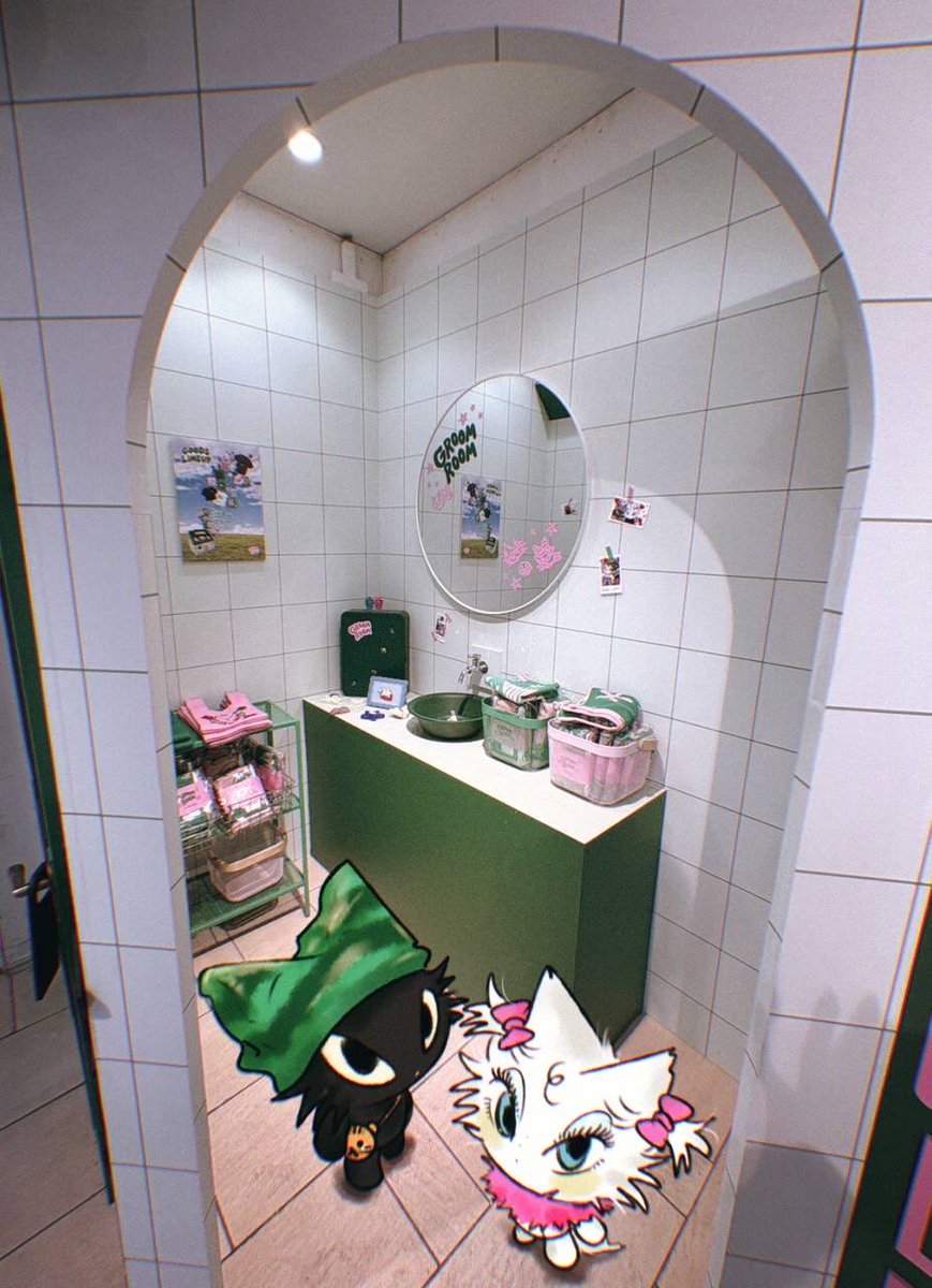groomroom_nojao's tweet photo. 最終日オープンしております✨
本日21時まで🥺
みんな遊びに来てね💚🩷
#groomroom https://t.co/0sMcKITqSd