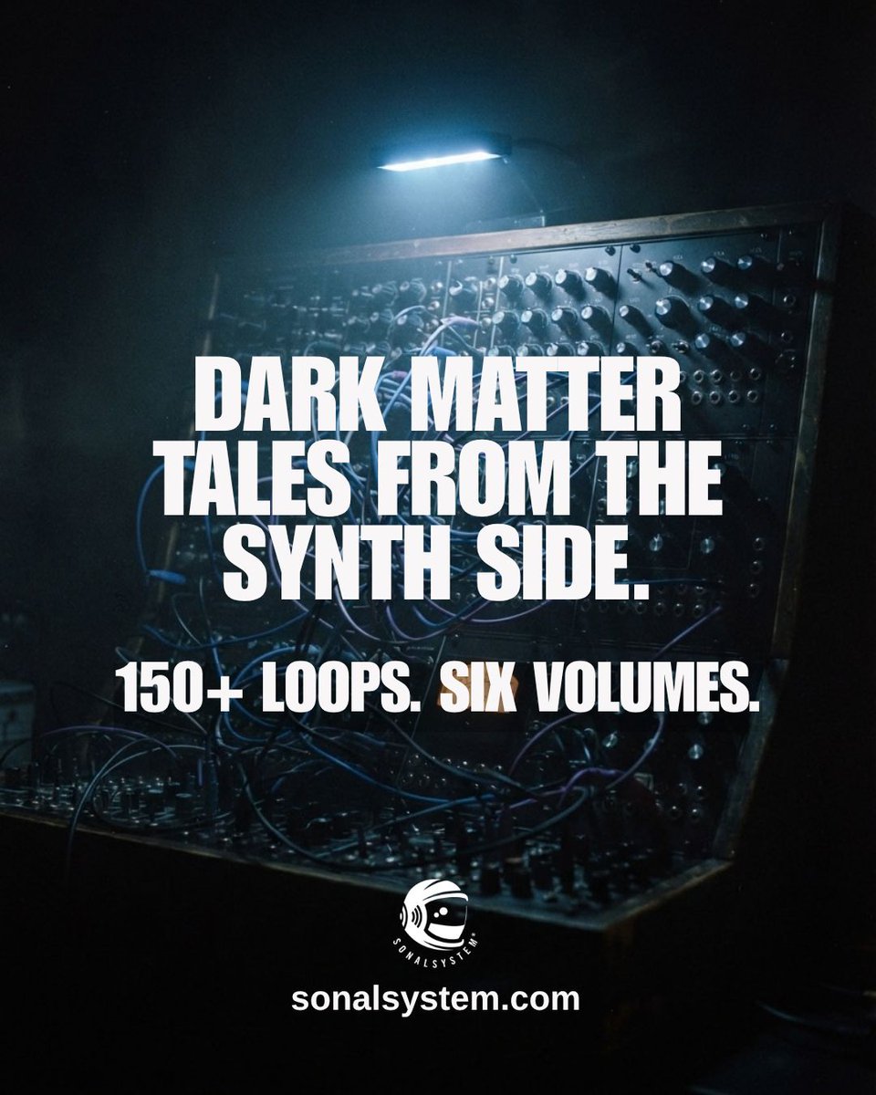 SonalSystem's tweet photo. 150+ loops. Six volumes. One feeling. Dark Matter Tales From the Synth Side, live now.
Link: https://t.co/FrwDt1zo3U https://t.co/AC9HbKhQjJ