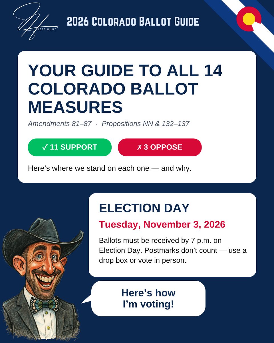 jeffhunt's tweet photo. My 2026 Colorado ballot initiative guide!
Download at https://t.co/WKPRNCvjN5 https://t.co/LFkzRM7305
