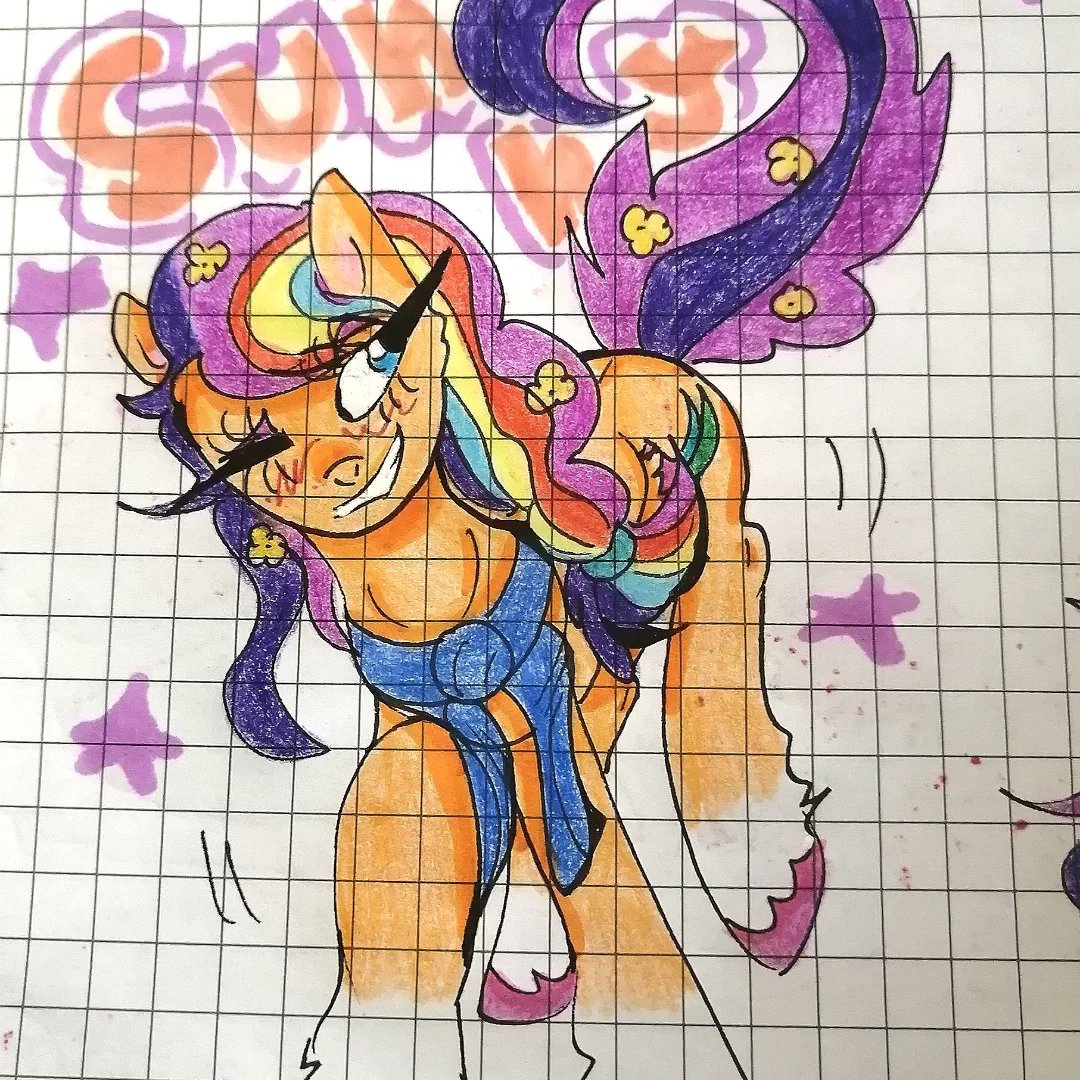 VioletteTimbers's tweet photo. I wanted to draw Sunny because she’s from the movie and the MLP G5 series. I miss them a little, so I drew her to keep a little hope alive. https://t.co/6SbEYt4wMk