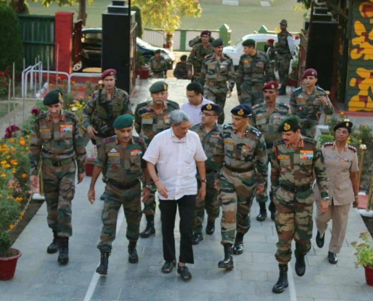TheSatishDua's tweet photo. 10 yrs ago we did Uri Surgical Strikes, in response to terror attack at Uri.
Credit goes to the Special Forces &amp; to those who supported, but main hero was Mr Manohar Parrikar, who came that very day &amp; gave this bold decision in my office.
Proud to have contributed.
Jai Hind 🇮🇳 https://t.co/iMsmYXI271