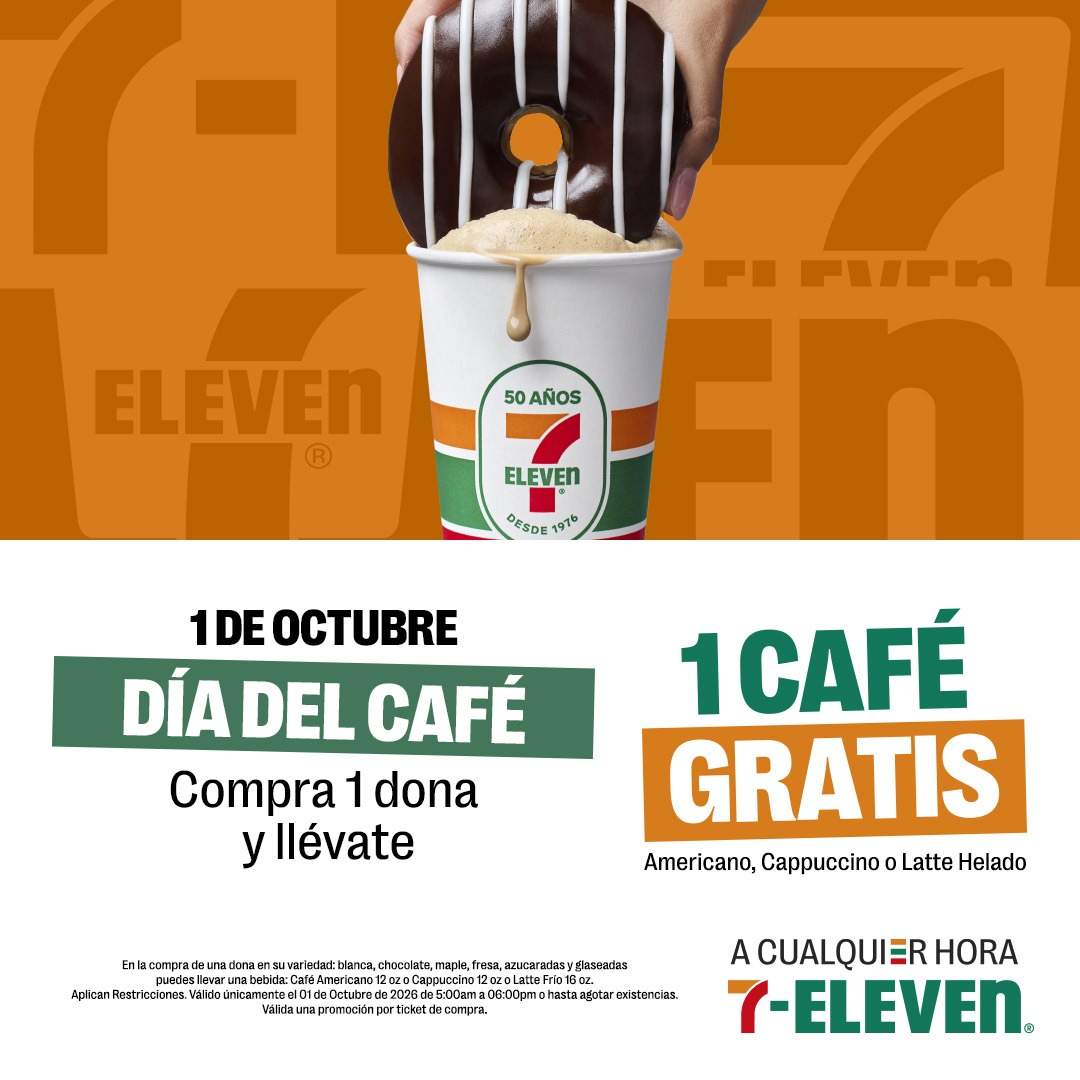 7ElevenMexico's tweet photo. Este Día del Café se celebra mejor con café gratis. ☕