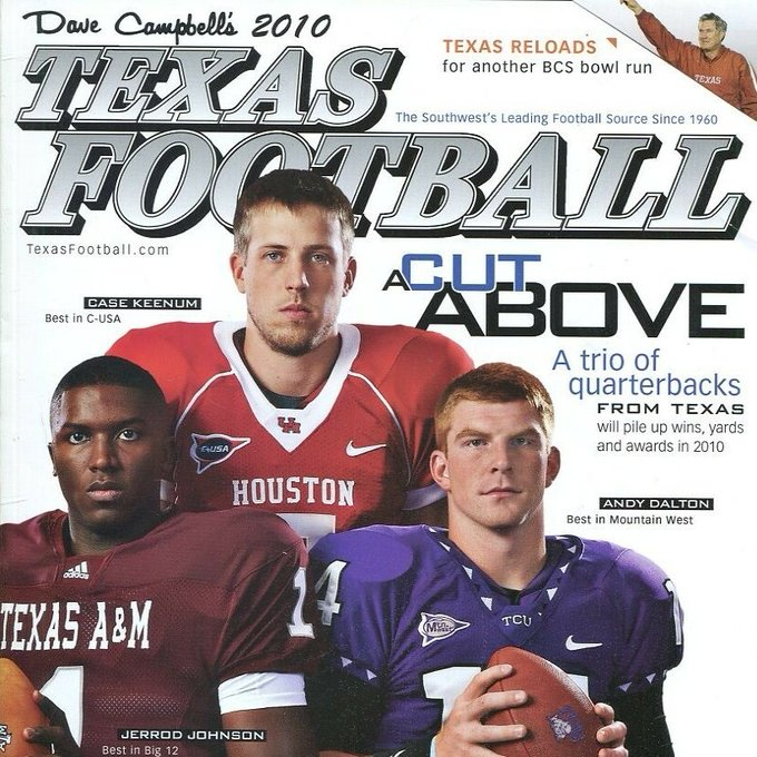 QBgami's tweet photo. This article is from June, 2010. Tonight, all 3 were on the field during a Monday Night Football matchup between the Bears and Eagles.

– Case Keenum as the Bears starting QB
– Andy Dalton in as the Eagles backup
– Jerrod Johnson as Andy Dalton's coach https://t.co/7xCyBF940L