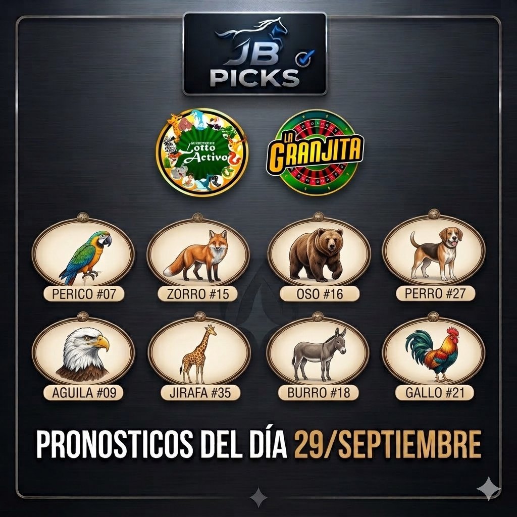 Jorgetavio18's tweet photo. Nuestros Pronósticos para
Lotto Activo y La Granjita
Martes 29 de Septiembre
¡A seguir la racha!
#LottoActivo #LaGranjita #Animalitos #Tripleta #JBpicks https://t.co/y2rxOYUqdm