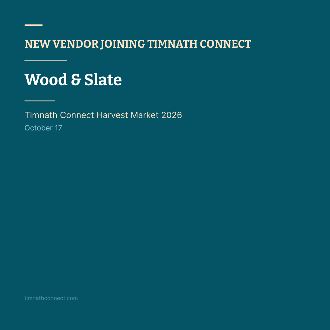 TimnathChamber's tweet photo. Wood &amp; Slate is attending Timnath Connect Harvest Market 2026 (October 17) https://t.co/8yRWsSdl4o #TimnathConnect #HarvestMarket2026 #WoodAndSlate #LocalVendors #HandcraftedGoods https://t.co/Sca3IP63xE