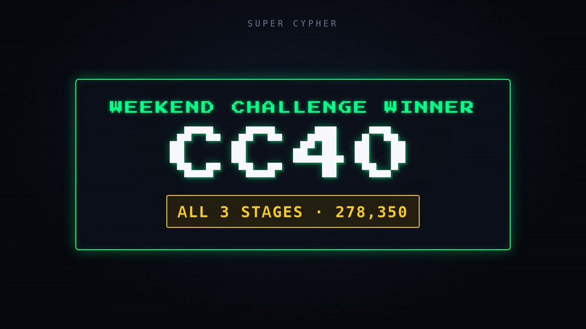 CONTRACYPHER's tweet photo. One more thing. Our weekend challenge winner @LiquorCashPro is getting written into not just the game, but a future episode. 🫡
#KonamiCoded $CONTRA $CYPH $ZEC $STONKS https://t.co/hqIvQMgNbR
