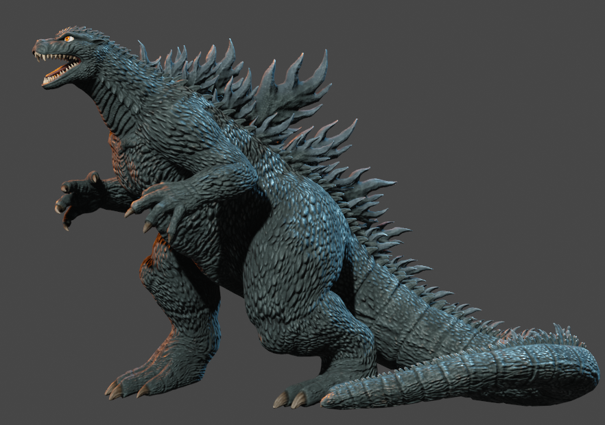 DracoW_24Z's tweet photo. Godzilla Rulers of Earth comic skin variants #godzilla #3dmodel #blender #kaiju #monster https://t.co/KP06PUYsgA