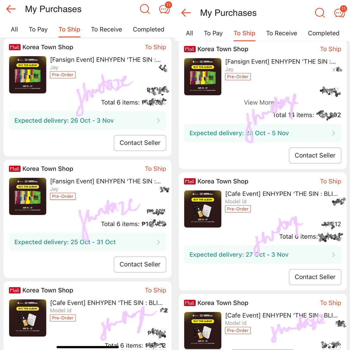 jhw_cs's tweet photo. ♡ #genrecently

enhypen the sin: bliss
shopee fs &amp; cafe pob and albums

- all orders secured! 
- will dm na lang po ulit once onhand for the rembal, pf &amp; lsf 😊

thank you all for the support! 🍀
updates will be on this thread :> https://t.co/r8dWsIkZ5L