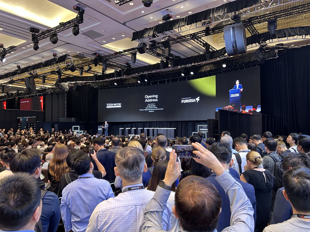 Bitdeer_AI's tweet photo. Day 1 of #TechWeekSingapore is ON. 🚀

🎤 12:45 PM — Retainna Lin on Data Strategy Theatre to unpack The Real Edge in Production AI

🎁 4 PM — US$500 @Bitdeer_AI Model Studio credits Lucky Draw

And all day: conversations on AI infrastructure, inference & scaling from pilot to production.
📍 Level 5 | Booth 5E-31

Come find @Bitdeer_AI !