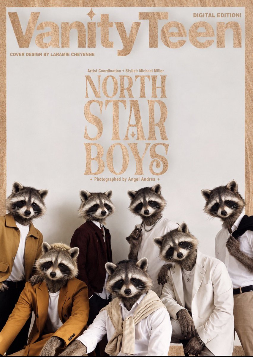 Nasscoon's tweet photo. Idk if I’ve been consuming too much of raccoon content but the North Star Boys seems different ? Don’t you think @JAHVER ? https://t.co/SZ3JdaCPZS