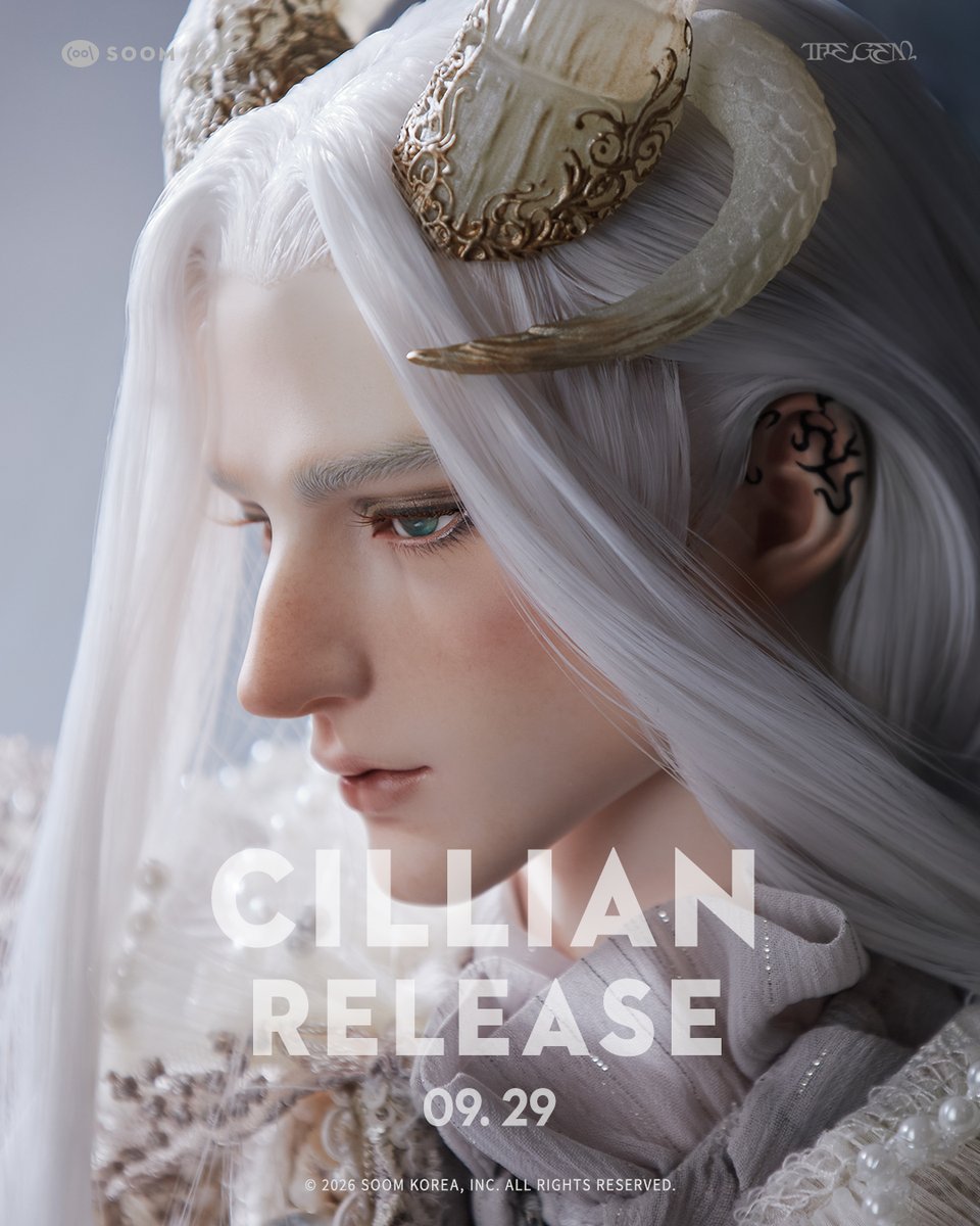 soomkorea's tweet photo. Cillian
HYPER GEM75 Male
✅Order Period : 2026.09.29 ~ 10.12 11am KST
More details on our website.
#soom #thegem #hypergem #hg75 #bjd https://t.co/i6ALuHbjw5