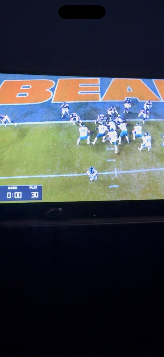 BrandonDockery9's tweet photo. @RoadToSix The frame that the clock hit 0:00 live vs on the replay they showed us. Embarrassing @NFL https://t.co/r5Z84D2kAx
